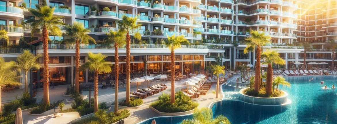 Luxury hotel exterior