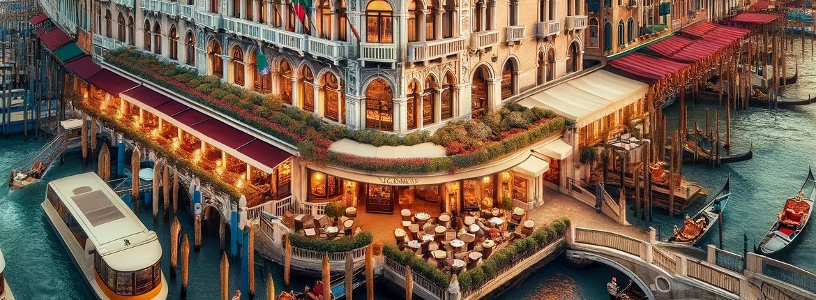Elegant hotel lobby